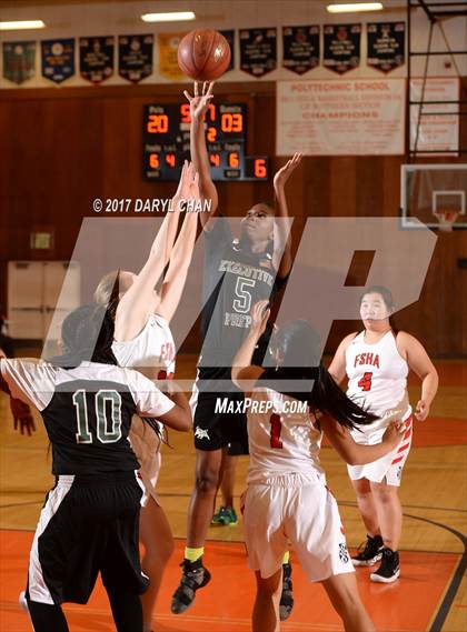 Thumbnail 2 in Flintridge Sacred Heart vs Executive Prep (Poly Tournament) photogallery.