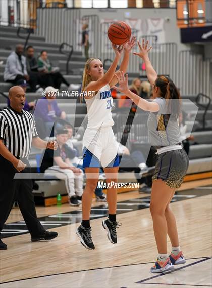 Thumbnail 2 in Reynoldsburg vs. Franklin Community (Sneakers for Santa Shootout) photogallery.