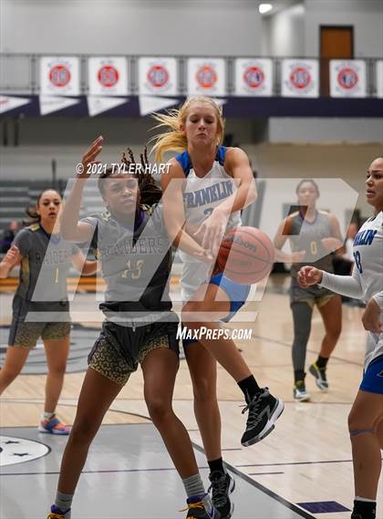 Thumbnail 3 in Reynoldsburg vs. Franklin Community (Sneakers for Santa Shootout) photogallery.