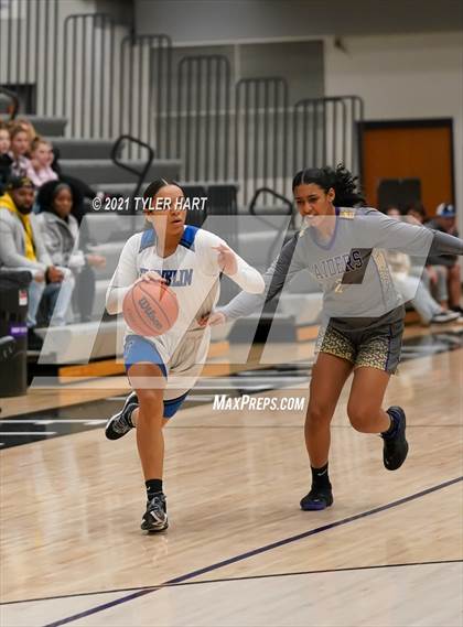 Thumbnail 3 in Reynoldsburg vs. Franklin Community (Sneakers for Santa Shootout) photogallery.