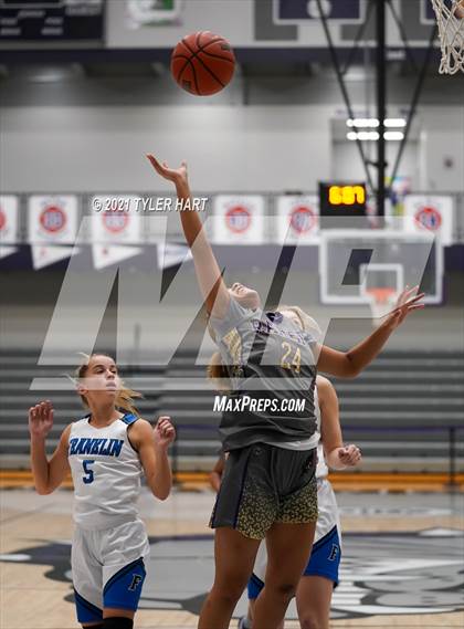 Thumbnail 3 in Reynoldsburg vs. Franklin Community (Sneakers for Santa Shootout) photogallery.
