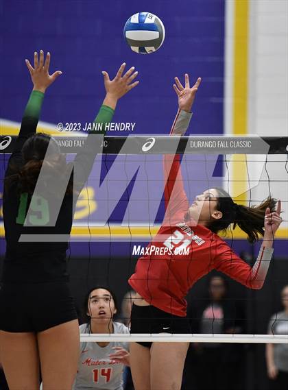 Thumbnail 2 in Mater Dei vs Mira Costa (Durango Fall Classic) photogallery.