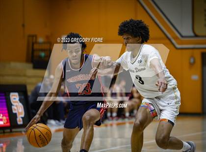 Thumbnail 1 in Crossroads vs Notre Dame (SO) (2023 South Pasadena Tournament) photogallery.