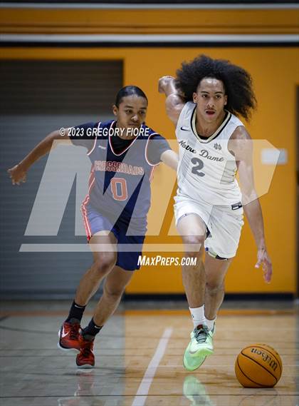 Thumbnail 1 in Crossroads vs Notre Dame (SO) (2023 South Pasadena Tournament) photogallery.