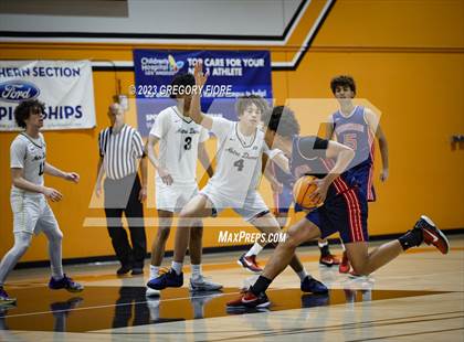 Thumbnail 3 in Crossroads vs Notre Dame (SO) (2023 South Pasadena Tournament) photogallery.