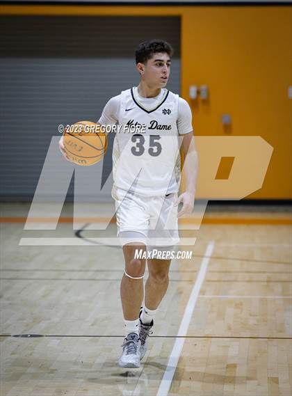 Thumbnail 2 in Crossroads vs Notre Dame (SO) (2023 South Pasadena Tournament) photogallery.
