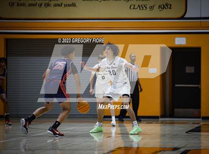 Thumbnail 2 in Crossroads vs Notre Dame (SO) (2023 South Pasadena Tournament) photogallery.