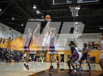Thumbnail 2 in Crossroads vs Notre Dame (SO) (2023 South Pasadena Tournament) photogallery.