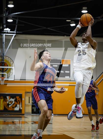 Thumbnail 2 in Crossroads vs Notre Dame (SO) (2023 South Pasadena Tournament) photogallery.