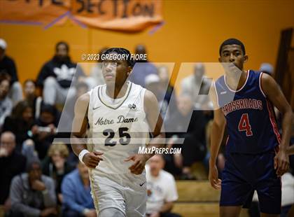 Thumbnail 1 in Crossroads vs Notre Dame (SO) (2023 South Pasadena Tournament) photogallery.