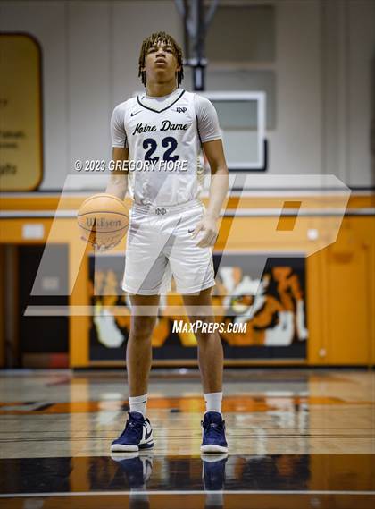 Thumbnail 3 in Crossroads vs Notre Dame (SO) (2023 South Pasadena Tournament) photogallery.