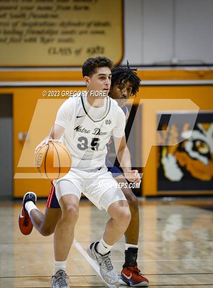 Thumbnail 2 in Crossroads vs Notre Dame (SO) (2023 South Pasadena Tournament) photogallery.