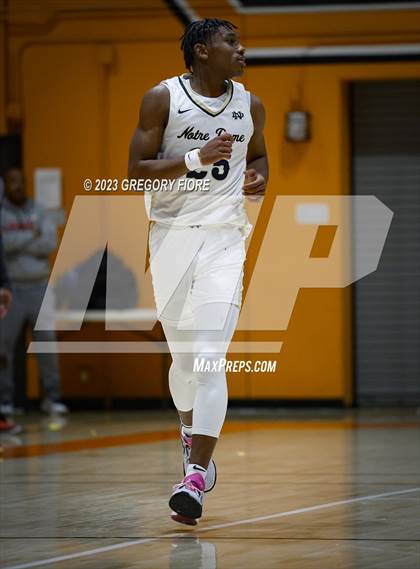 Thumbnail 1 in Crossroads vs Notre Dame (SO) (2023 South Pasadena Tournament) photogallery.