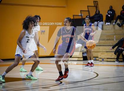 Thumbnail 2 in Crossroads vs Notre Dame (SO) (2023 South Pasadena Tournament) photogallery.