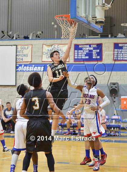 Thumbnail 3 in Mitchell vs. Northside Christian 2014 Mustang Christmas Tournament photogallery.