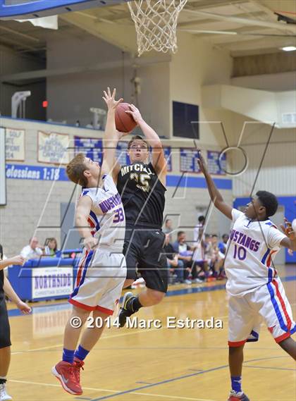 Thumbnail 1 in Mitchell vs. Northside Christian 2014 Mustang Christmas Tournament photogallery.