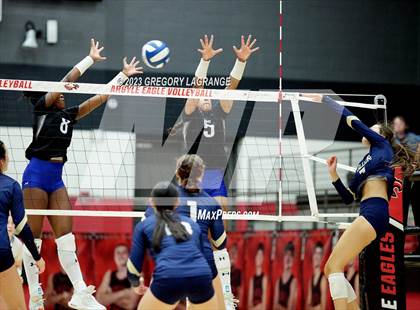 Thumbnail 3 in Keller vs Byron Nelson (UIL 6A Volleyball Regional Quarter Finals) photogallery.