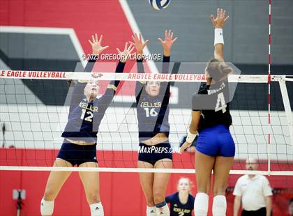 Thumbnail 2 in Keller vs Byron Nelson (UIL 6A Volleyball Regional Quarter Finals) photogallery.
