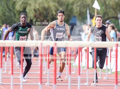 Thumbnail 3 in AIA Track & Field Preliminaries (Boys 100/110 Meter Hurdles) photogallery.