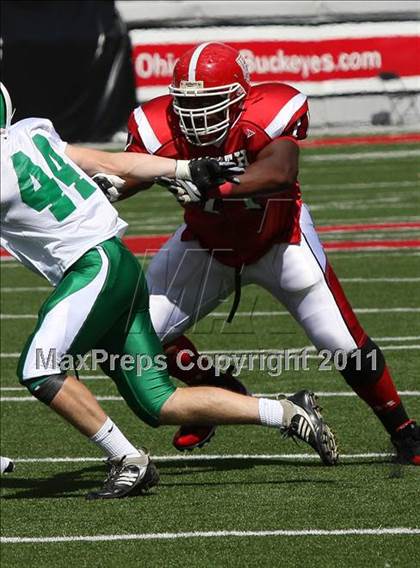 Thumbnail 2 in Dublin Coffman vs. Westerville South (Kirk Herbstreit National Kickoff Classic) photogallery.
