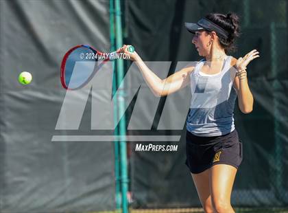 Thumbnail 3 in Sharyland vs Wylie (UIL 5A Tennis Semifinal) photogallery.