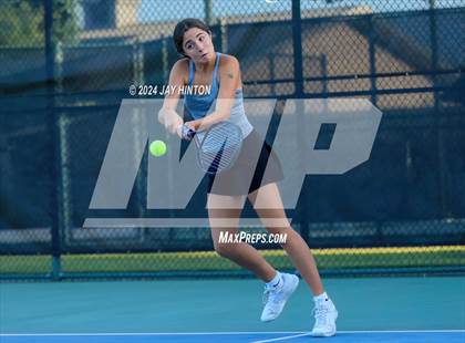 Thumbnail 3 in Sharyland vs Wylie (UIL 5A Tennis Semifinal) photogallery.