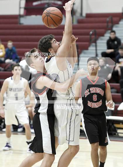 Thumbnail 2 in Spring Creek vs St. Thomas Aquinas - Canada (Rancho Mirage Holiday Invitational) photogallery.