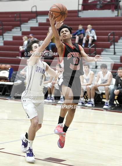 Thumbnail 2 in Spring Creek vs St. Thomas Aquinas - Canada (Rancho Mirage Holiday Invitational) photogallery.