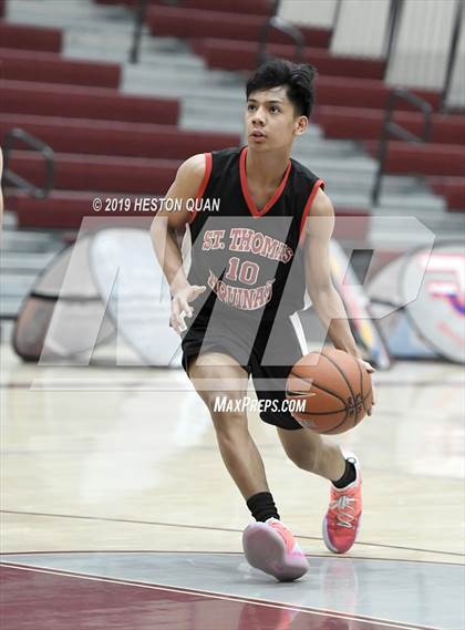 Thumbnail 2 in Spring Creek vs St. Thomas Aquinas - Canada (Rancho Mirage Holiday Invitational) photogallery.