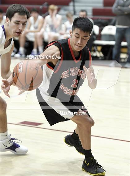 Thumbnail 2 in Spring Creek vs St. Thomas Aquinas - Canada (Rancho Mirage Holiday Invitational) photogallery.