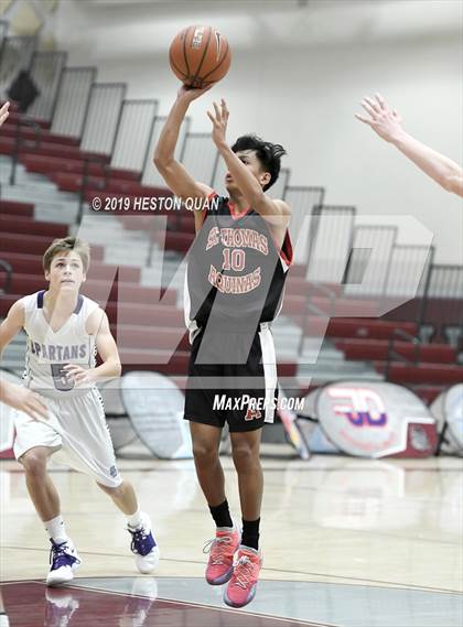 Thumbnail 3 in Spring Creek vs St. Thomas Aquinas - Canada (Rancho Mirage Holiday Invitational) photogallery.