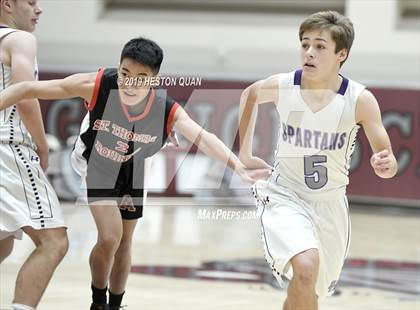 Thumbnail 2 in Spring Creek vs St. Thomas Aquinas - Canada (Rancho Mirage Holiday Invitational) photogallery.