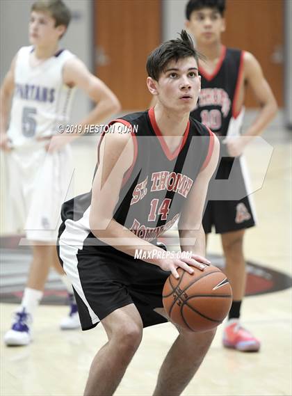 Thumbnail 3 in Spring Creek vs St. Thomas Aquinas - Canada (Rancho Mirage Holiday Invitational) photogallery.