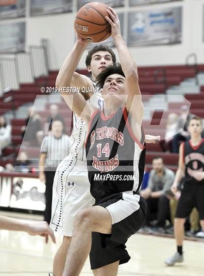 Thumbnail 3 in Spring Creek vs St. Thomas Aquinas - Canada (Rancho Mirage Holiday Invitational) photogallery.