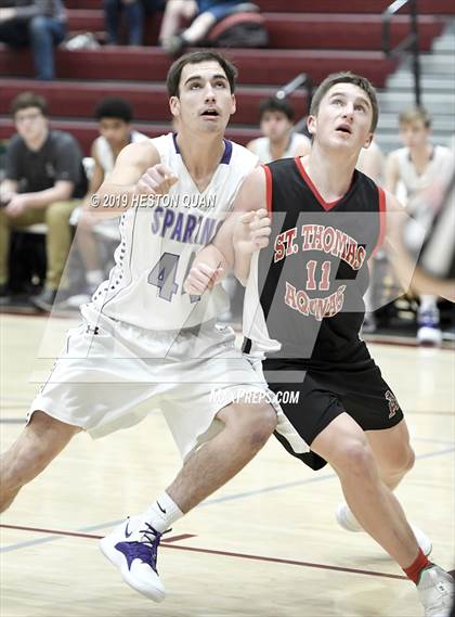 Thumbnail 2 in Spring Creek vs St. Thomas Aquinas - Canada (Rancho Mirage Holiday Invitational) photogallery.