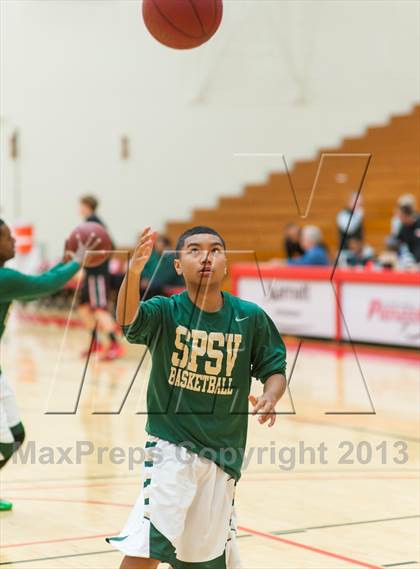 Thumbnail 1 in Valley Christian vs. St. Patrick-St. Vincent (Catholic School Winter Classic) photogallery.