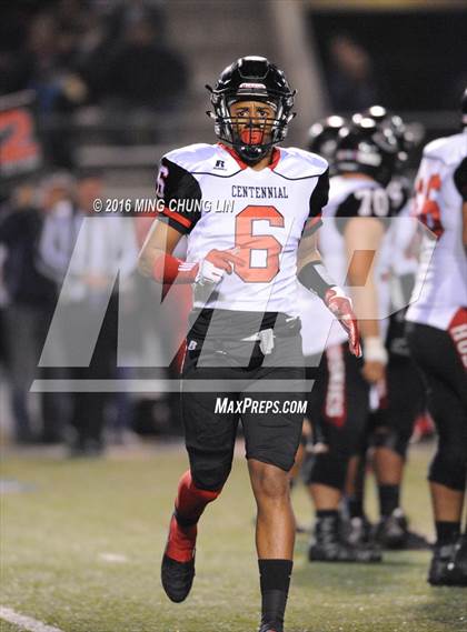 Thumbnail 2 in Centennial @ St. John Bosco (CIF SS D1 Semifinal Playoff) photogallery.