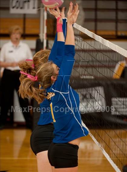 Thumbnail 3 in Alvin vs. Alamo Heights (Pearland Volleyball Classic) photogallery.
