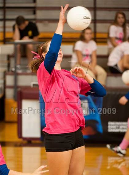 Thumbnail 2 in Alvin vs. Alamo Heights (Pearland Volleyball Classic) photogallery.