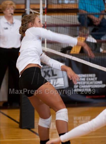 Thumbnail 3 in Alvin vs. Alamo Heights (Pearland Volleyball Classic) photogallery.