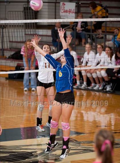 Thumbnail 2 in Alvin vs. Alamo Heights (Pearland Volleyball Classic) photogallery.