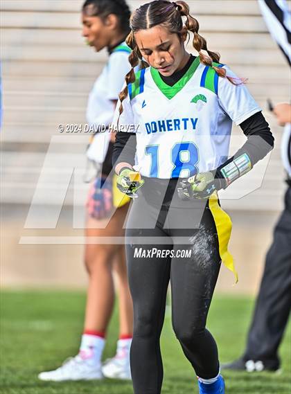 Thumbnail 1 in 5A Flag Football Second Round Doherty vs Douglas County photogallery.