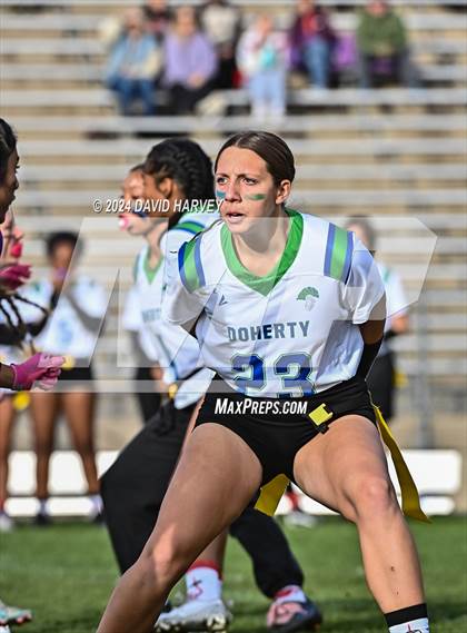 Thumbnail 1 in 5A Flag Football Second Round Doherty vs Douglas County photogallery.