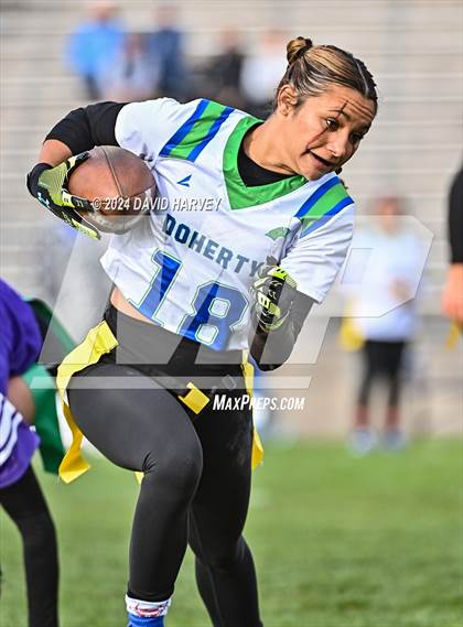Thumbnail 2 in 5A Flag Football Second Round Doherty vs Douglas County photogallery.