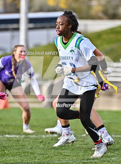 Thumbnail 1 in 5A Flag Football Second Round Doherty vs Douglas County photogallery.