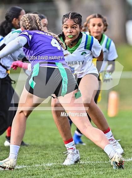 Thumbnail 2 in 5A Flag Football Second Round Doherty vs Douglas County photogallery.