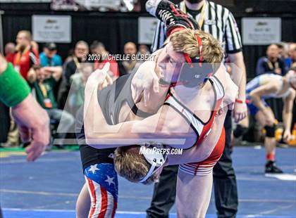 Thumbnail 3 in NYSPHSAA Wrestling D2 Rat tail and Round 1 (99lbs to 145lbs) photogallery.