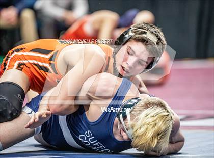 Thumbnail 2 in NYSPHSAA Wrestling D2 Rat tail and Round 1 (99lbs to 145lbs) photogallery.