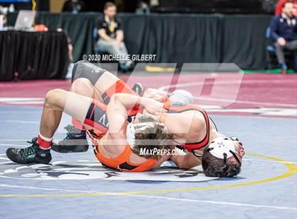 Thumbnail 3 in NYSPHSAA Wrestling D2 Rat tail and Round 1 (99lbs to 145lbs) photogallery.