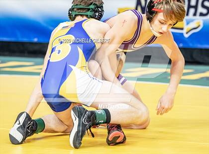 Thumbnail 3 in NYSPHSAA Wrestling D2 Rat tail and Round 1 (99lbs to 145lbs) photogallery.